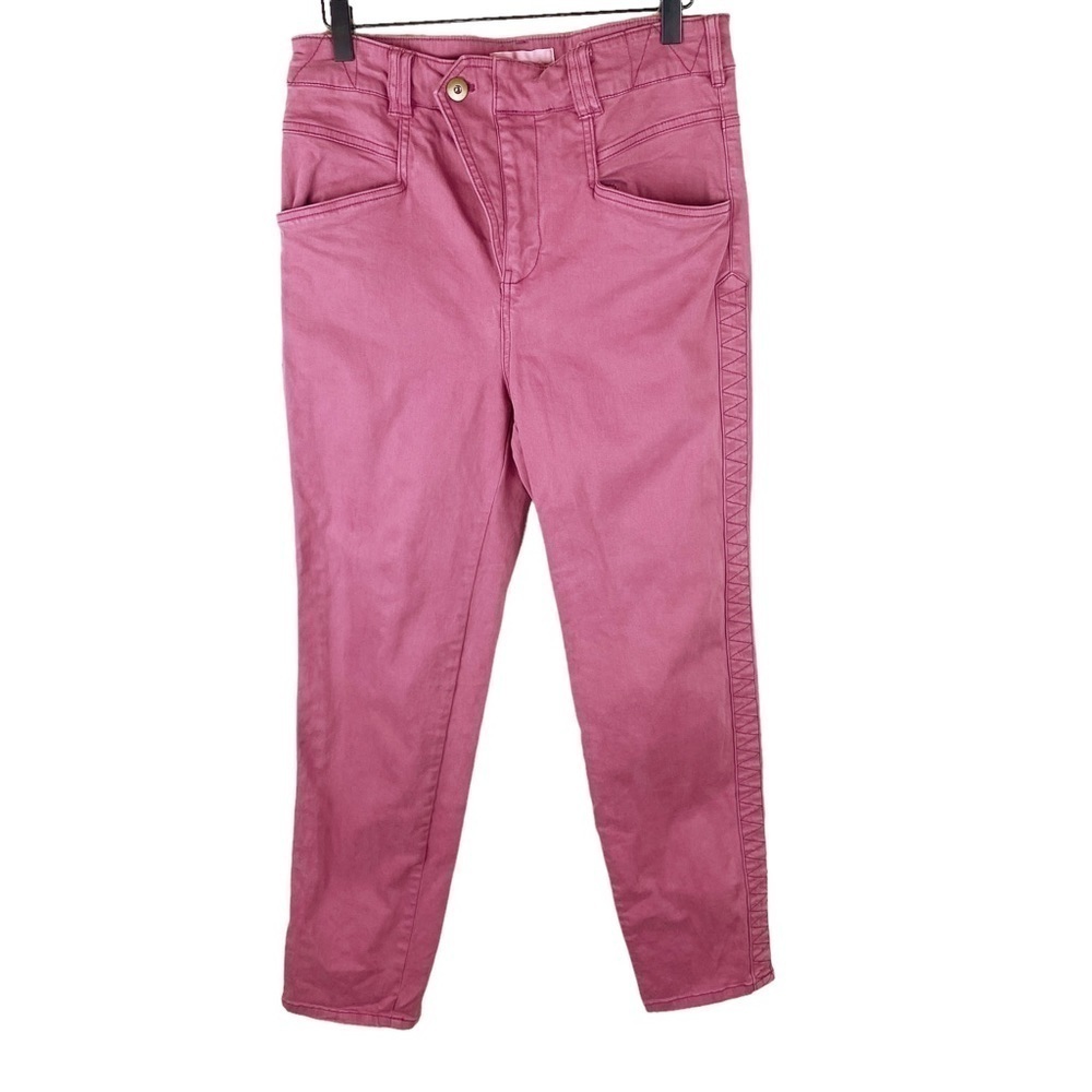 Anthropologie High Rise Bridgette Seamed Slim Pants Size 29 - Picture 5 of 10